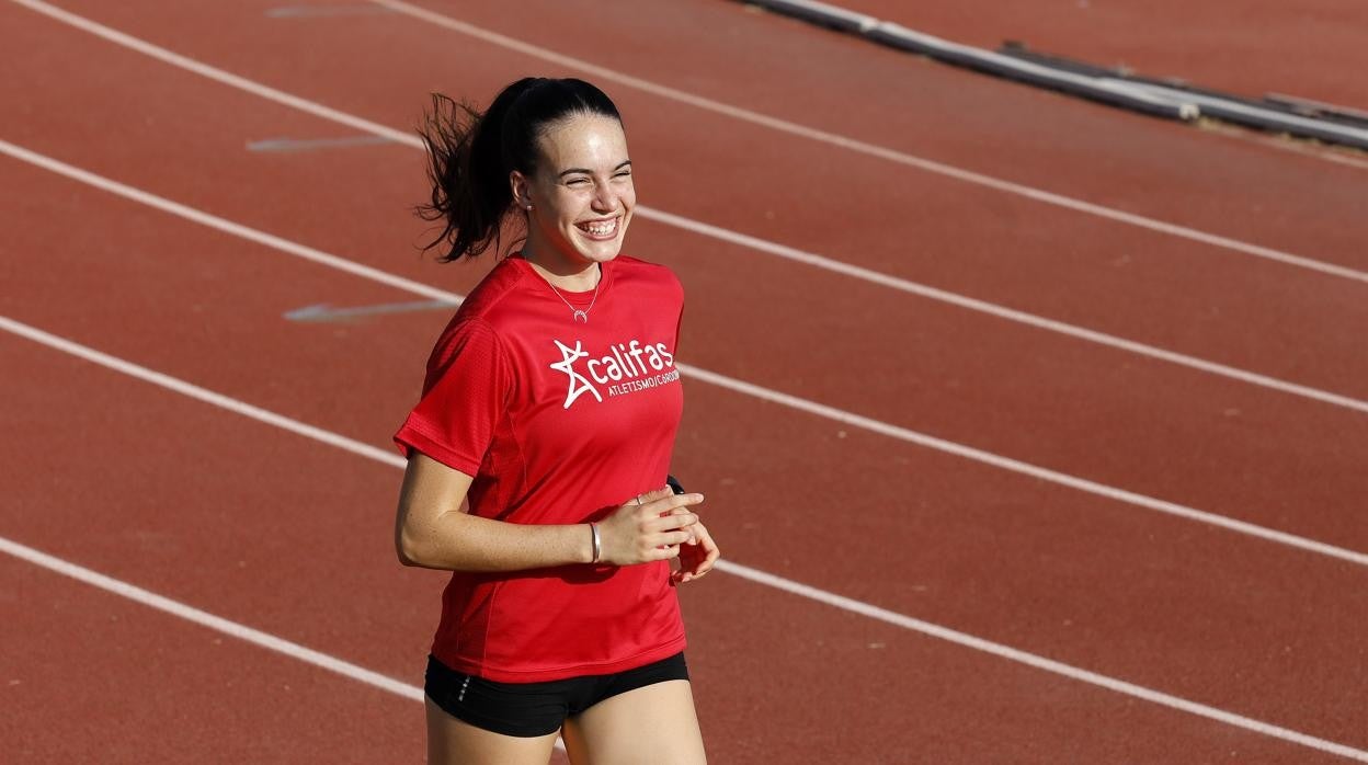 Carmen Avilés trota en el Fontanar durante un entrenamiento