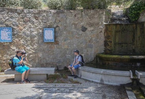 Fuente del Parque García Lorca en Alfacar