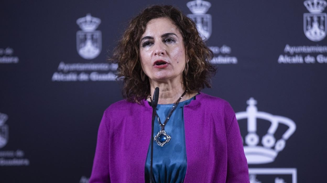 María Jesús Montero, en el acto de este jueves en Sevilla