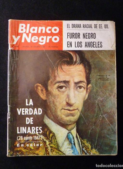 Portada de 'Blanco y Negro' en el 50 aniversario de la muerte de Manolete