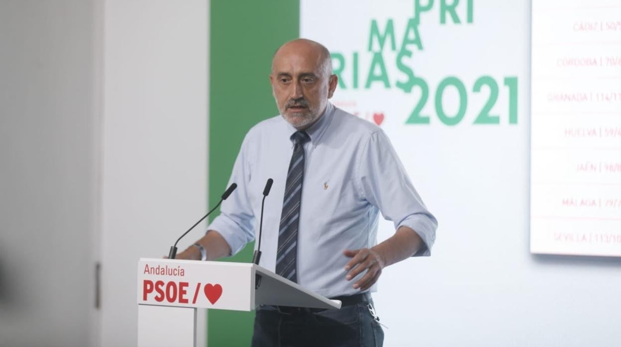 El candidato a las primarias, Luis Ángel Hierro