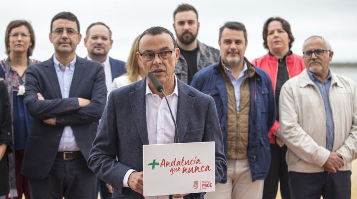 Ignacio Caraballo, durante un acto del PSOE onubense