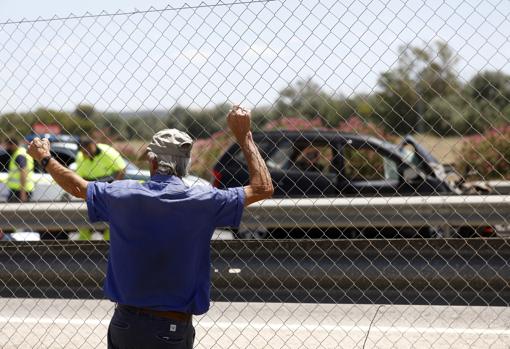 Estado en que quedó el vehículo tras el choque