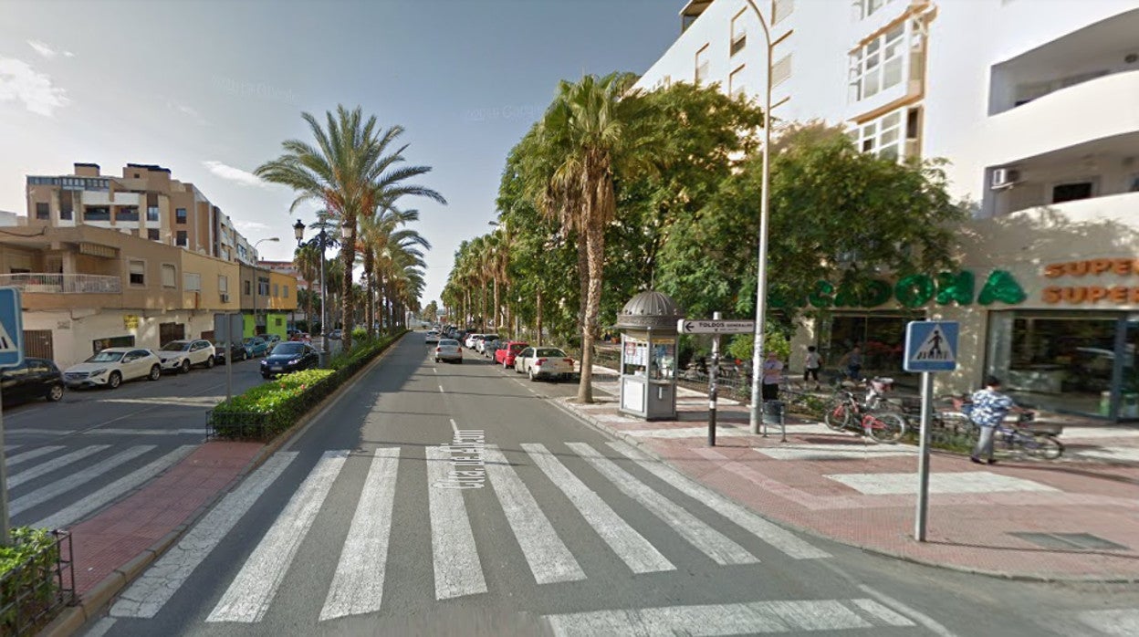 Zona de Roquetas de Mar en la que ha tenido lugar el atropello