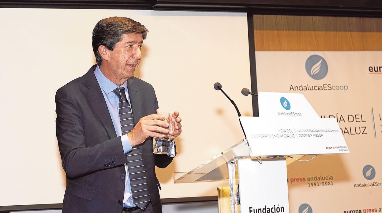 El vicepresidente de la Junta y líder de Ciudadanos en Andalucía, Juan Marín