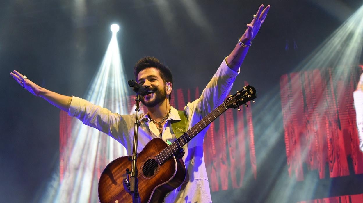 El cantante colombiano Camilo, en un reciente concierto