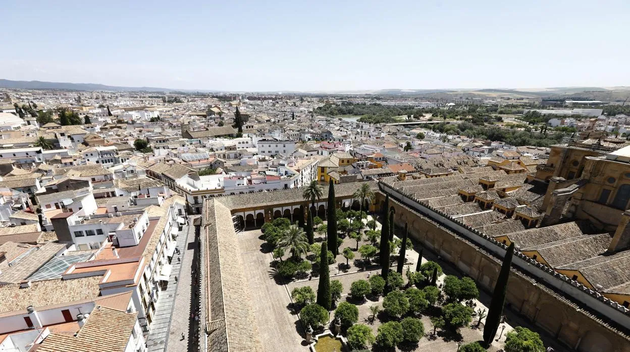 Imagen aérea del Casco Histórico de Córdoba