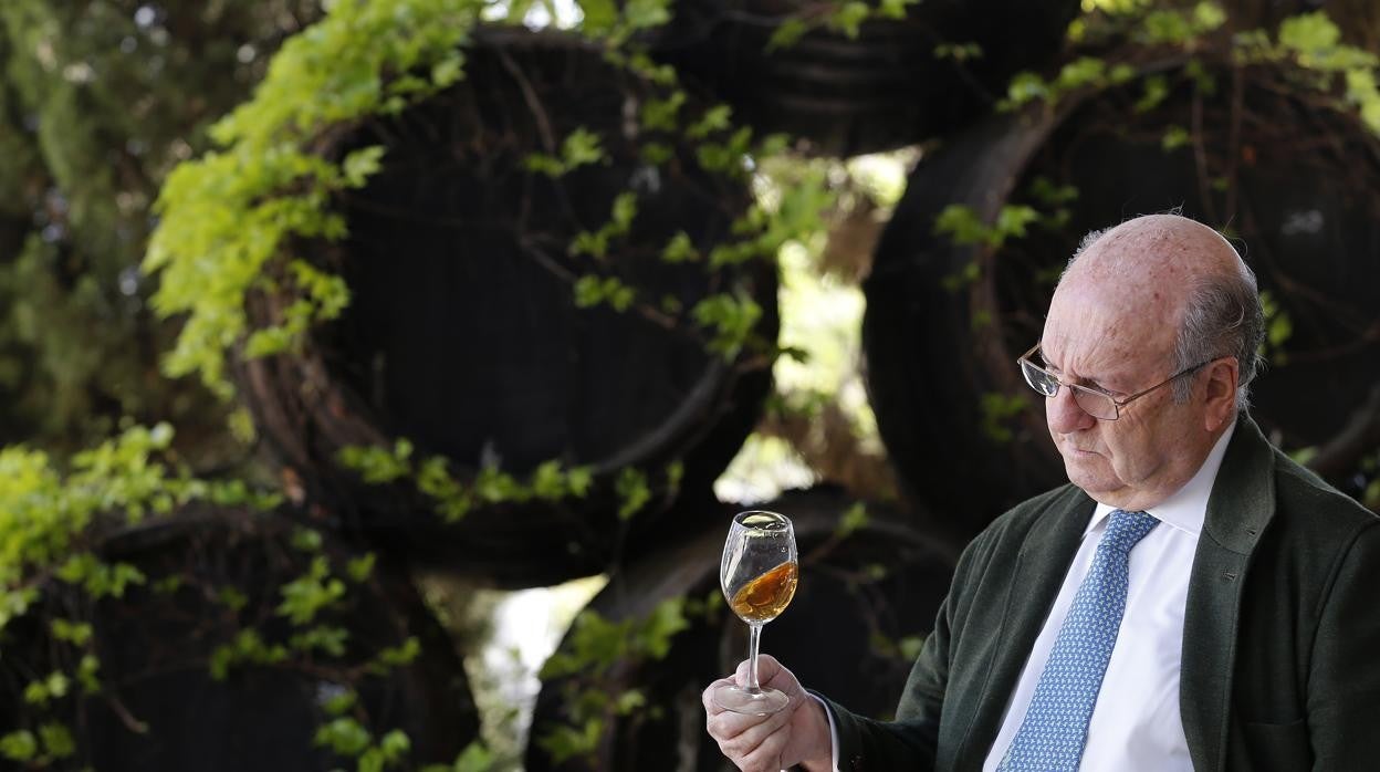 Estuche y botella edición limitada del amontillado 'Montearruit'