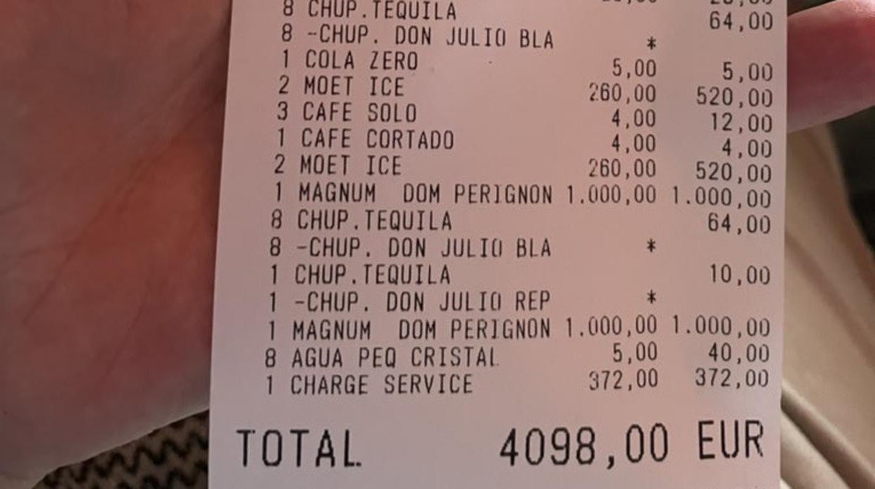 Detalle de la cuenta con el cargo que molestó al cliente