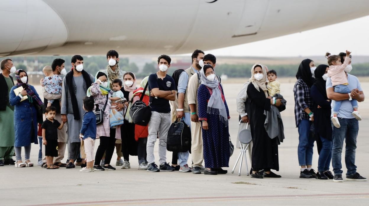Refugiados afganos en Torrejón
