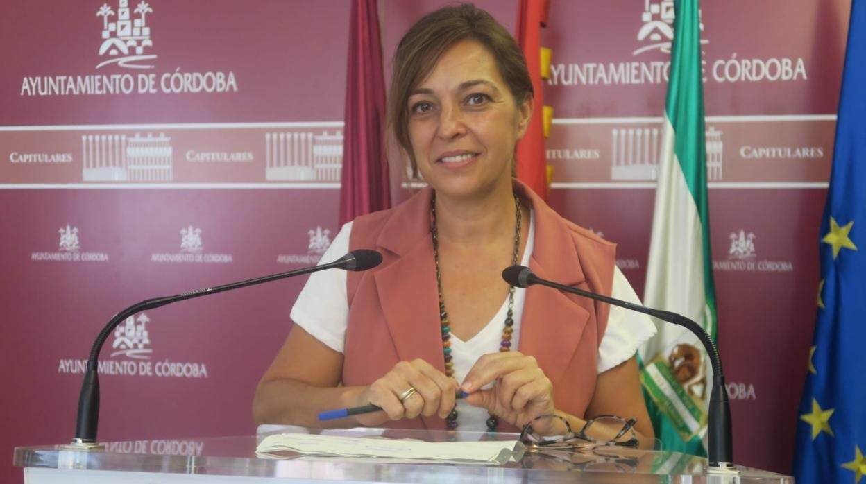 La portavoz municipal, en una comparecencia