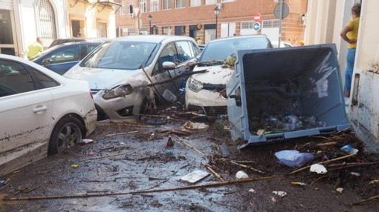 Una de las imágenes de los destrozos ocasionados por esta dana en Lepe