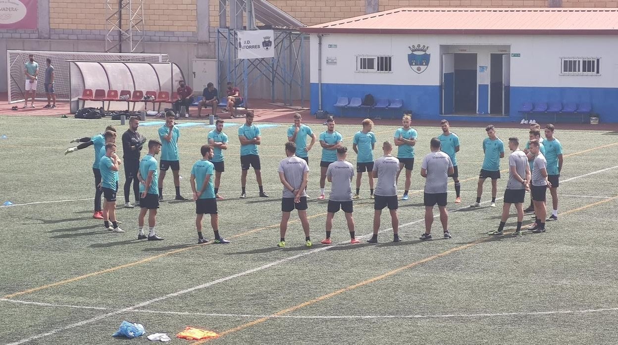 Entrenamiento del Córdoba en Canarias