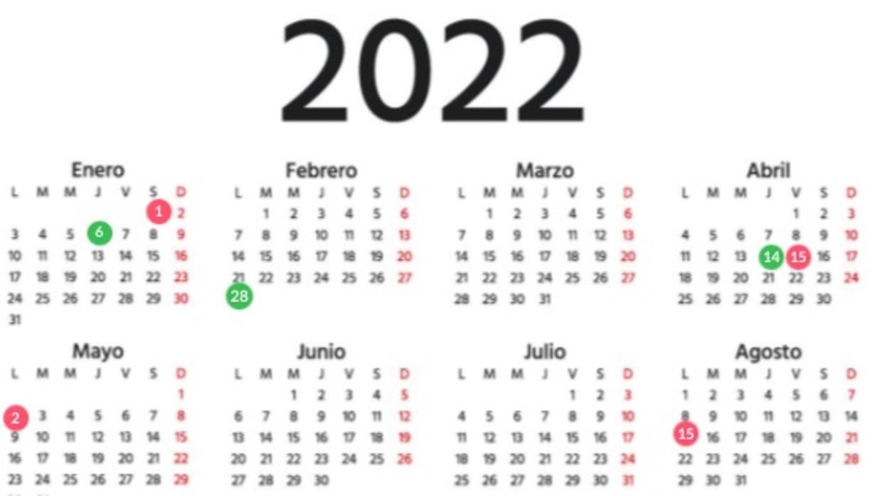 Calendario Laboral de Córdoba 2022: días festivos y puentes a lo largo del año