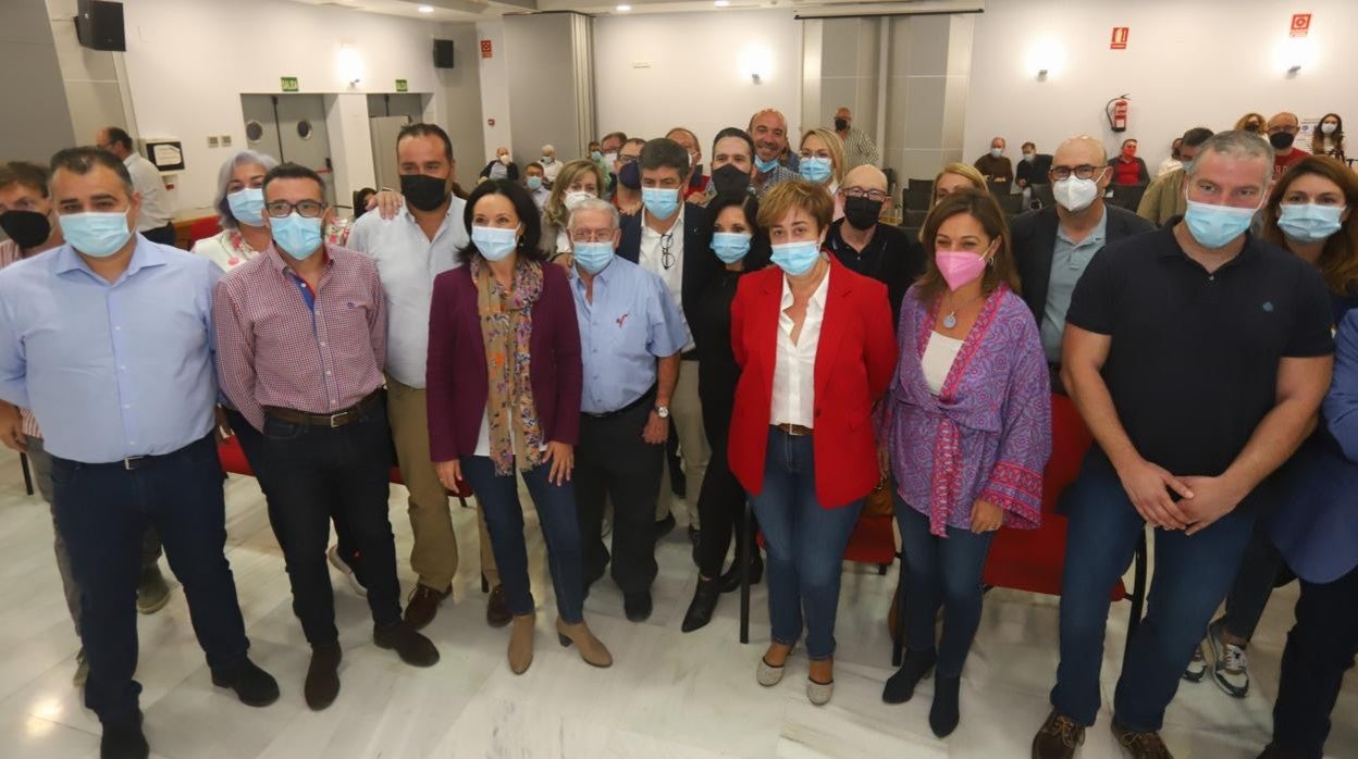 La candidata en su acto de presentación