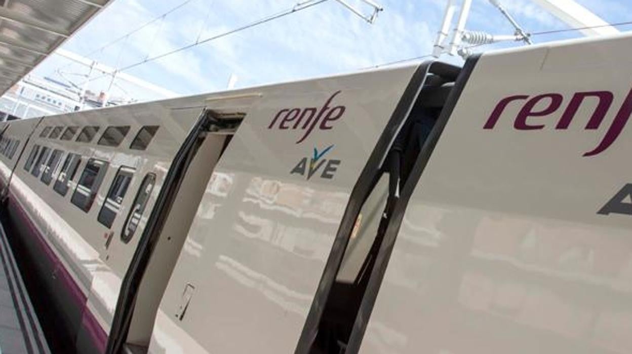 Vagones de un tren Alta Velocidad