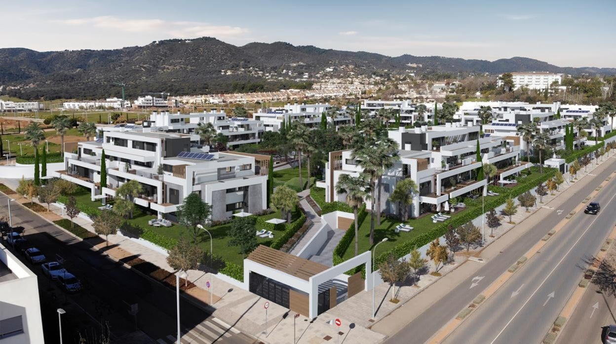 Infografía de la promoción Oasis Home, de Neinor