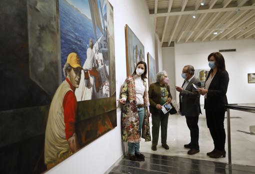 Un momento de la inauguración de la exposición