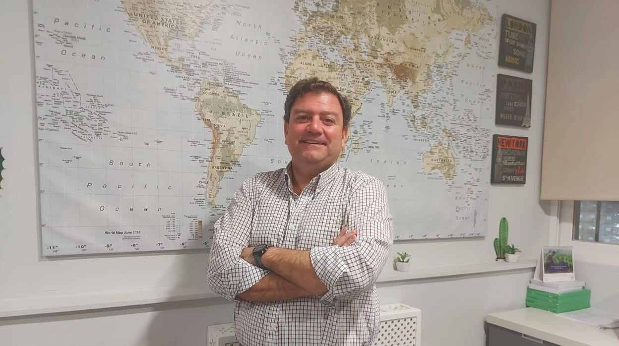 Pablo Vega, CEO de Balam Agriculture, en la sede de la empresa