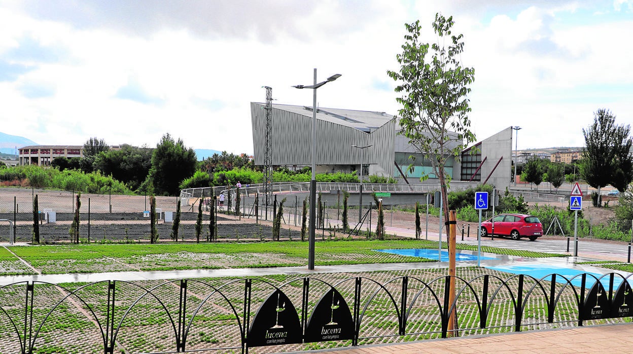 Primera fase de las obras para la construcción del Parque Europa de Lucena