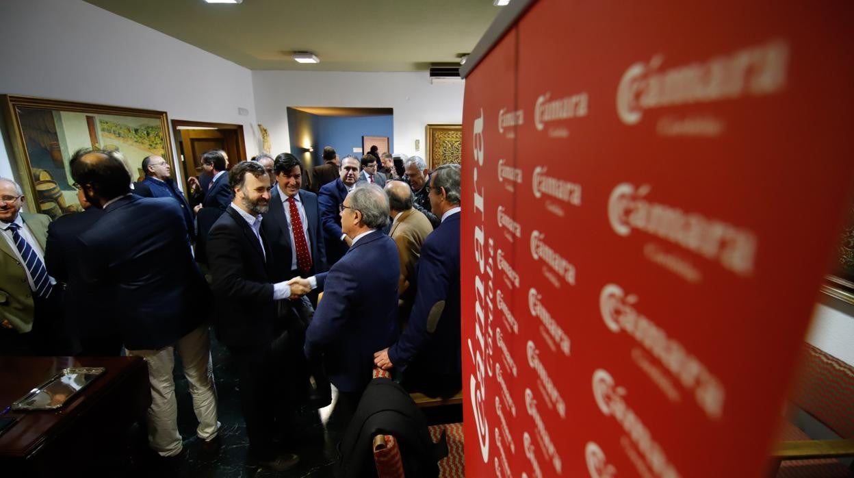 Imagen de un acto en la Cámara de Comercio de Córdoba