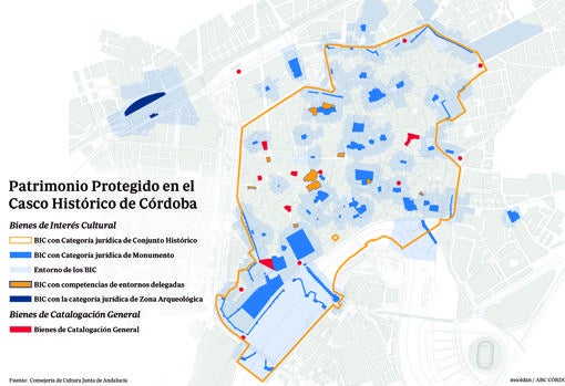 Reparto de zonas BIC y sus entornos