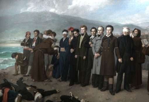 «Fusilamiento de Torrijos y sus compañeros en las playas de Málaga», de Antonio Gisbert