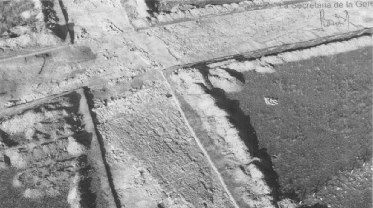 Traza del edificio califal hallado en la Huerta de Santa Isabel