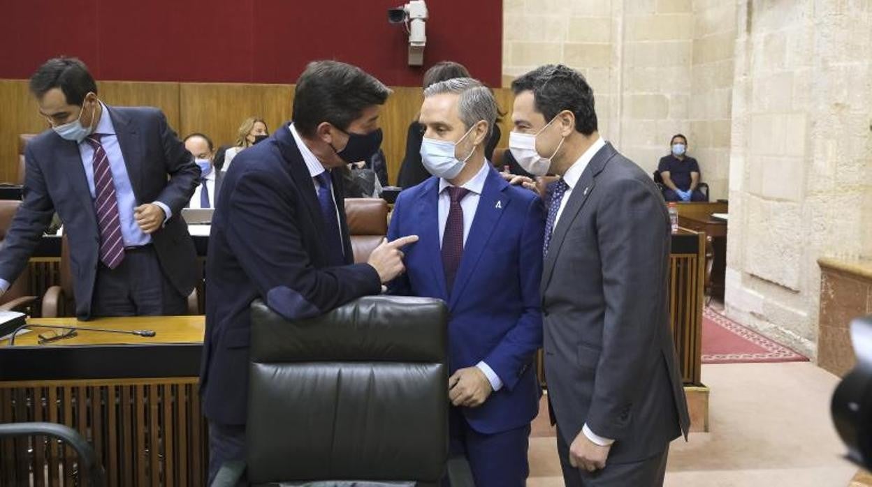 Marín, Bravo y Moreno, el miércoles 24 en el Parlamento andaluz