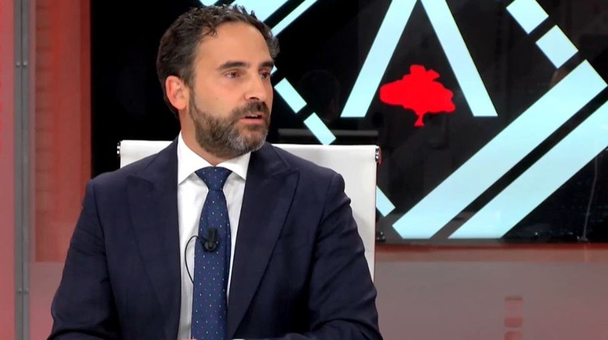 Daniel Pérez, en un momento de la entrevista ayer jueves