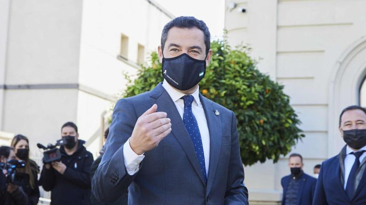 El presidente de la Junta, Juanma Moreno