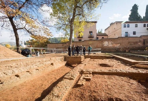 Imagen de la excavación en la Alhambra