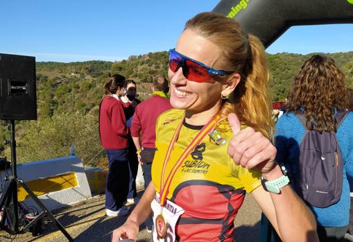 Raquel Hernández, ganadora en mujeres de la Subida a las Ermitas