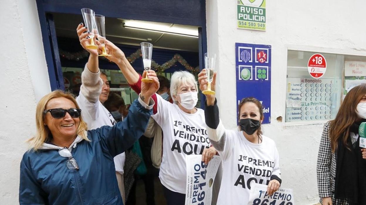 El 86148, premio Gordo de la Lotería de Navidad, ha caído en Andalucía