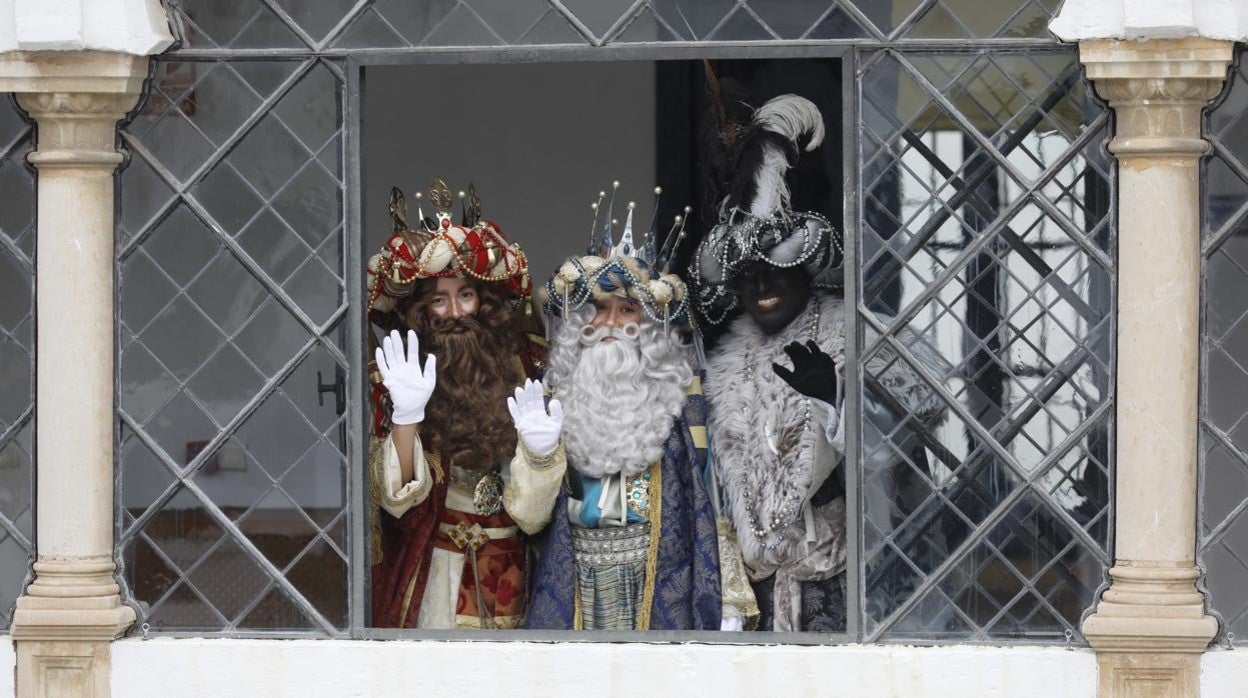 Melchor, Gaspar y Baltasar, en el Palacio de Orive