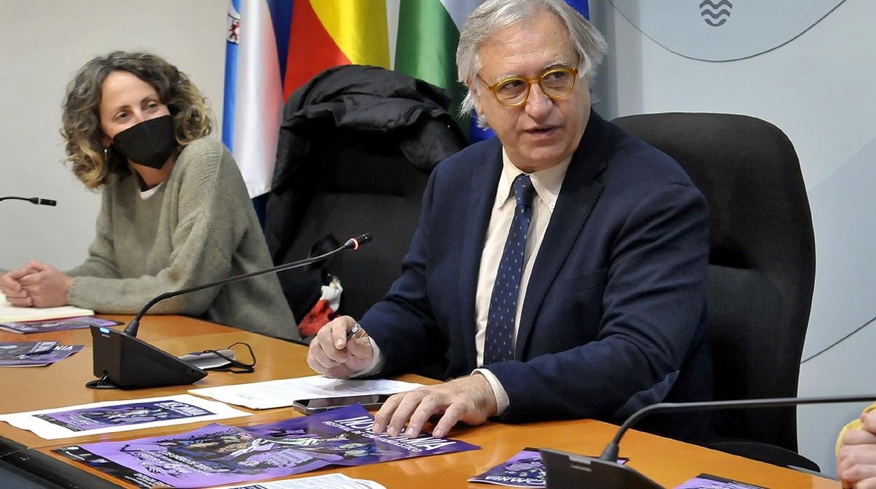 Francisco Camas, en la presentación del Festival de Cine Fantástico de Jerez Insomnia el pasado diciembre