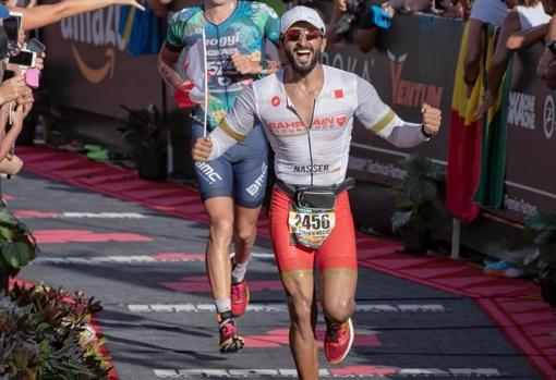 El dueño del Córdoba CF, en una prueba de triatlón