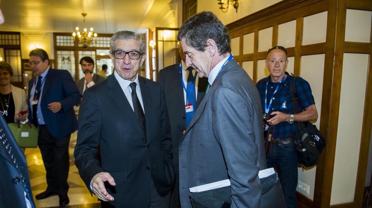 Braulio Medel, en un acto en Sevilla en 2015