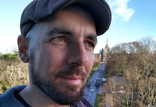 Francisco José Sánchez Luque en su estancia en Edimburgo