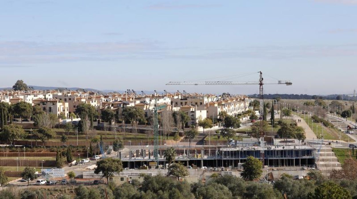 Construcción de viviendas en una zona de expansión de Córdoba