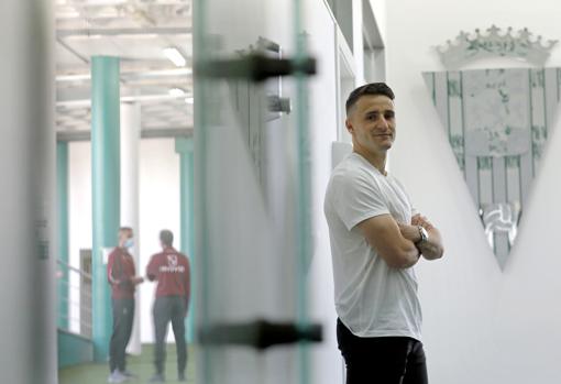 Ekaitz, en el túnel de vestuarios