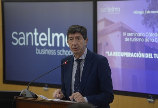 Juan Marín, este jueves en Málaga