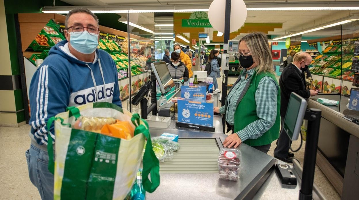 Caja de un supermercado Mercadona