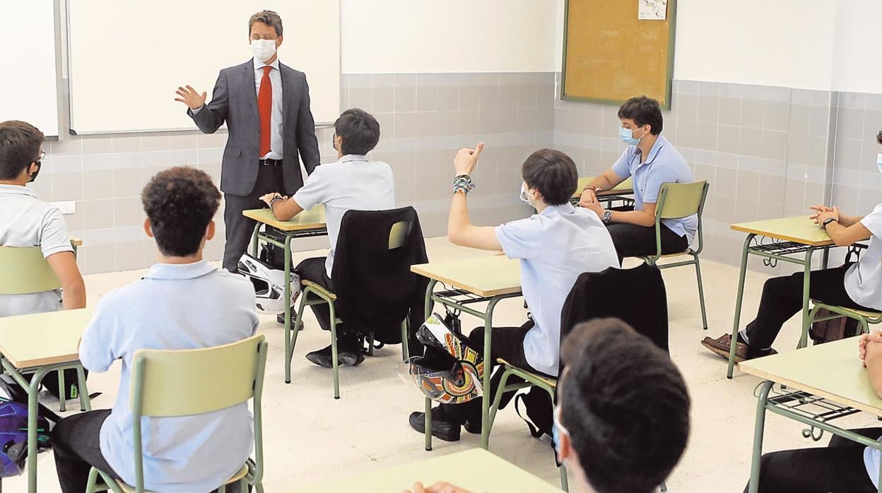 Alumnos en una clase