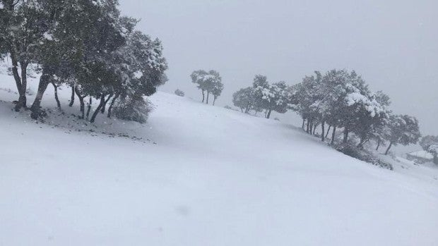 Impresionante nevada en la sierra de Jaén en primavera