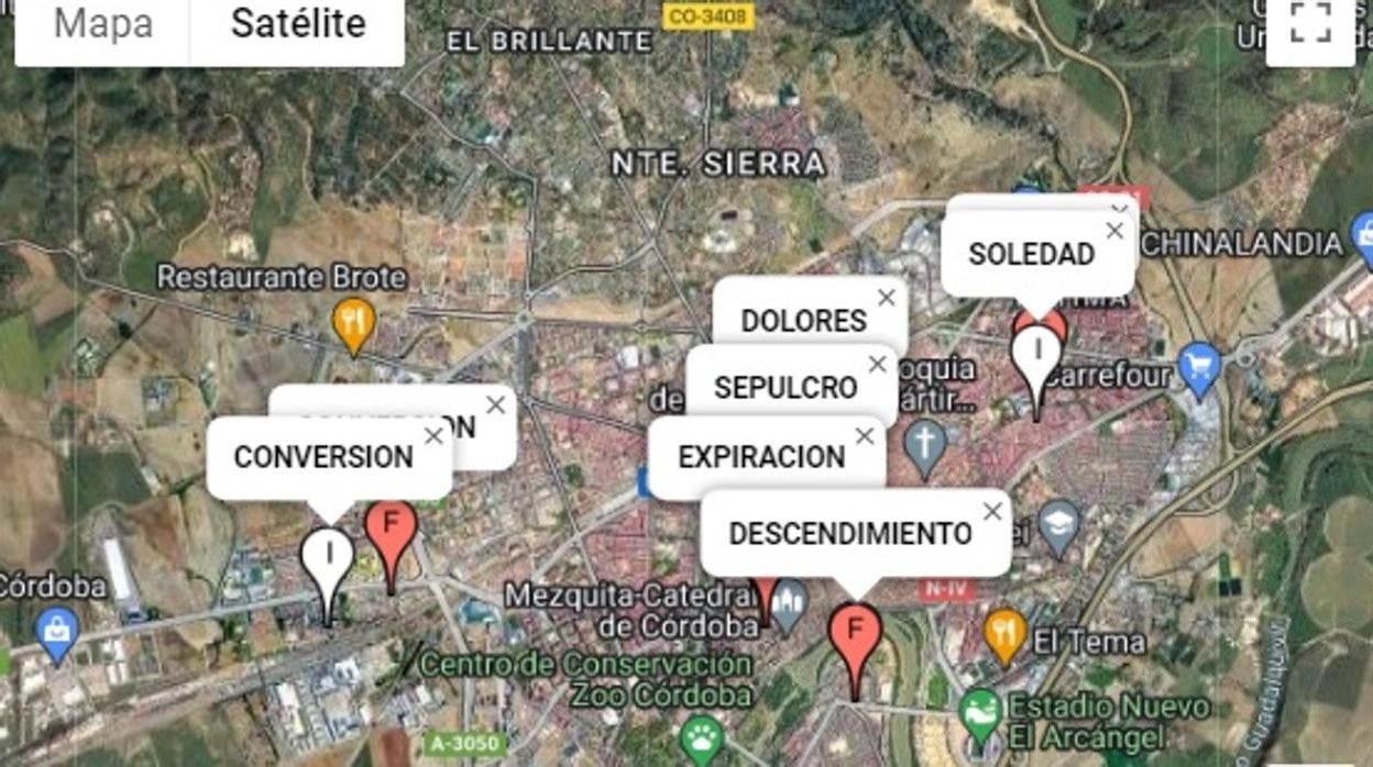 Viernes Santo Córdoba: sigue la ubicación en tiempo real de las cofradías de la Semana Santa 2022