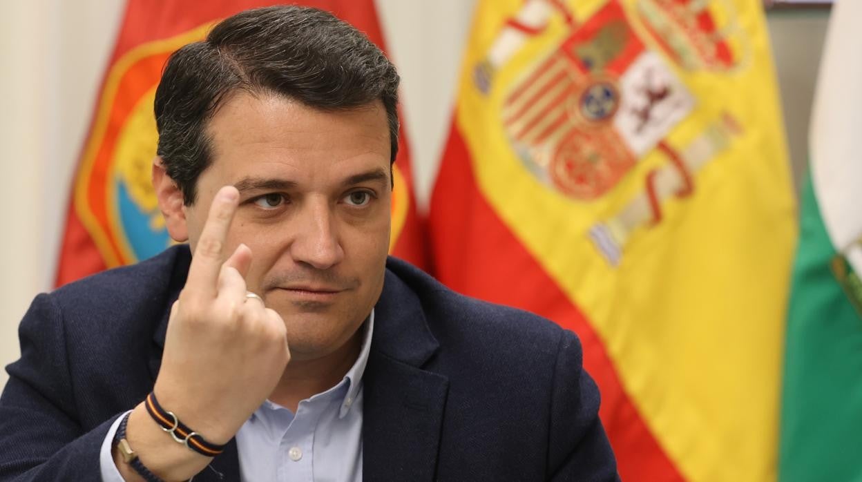 El alcalde de Córdoba, José María Bellido, durante una reciente entrevista concedida a ABC