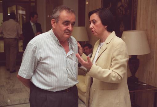 Con Rafael García Contreras, su mentor en el PCE