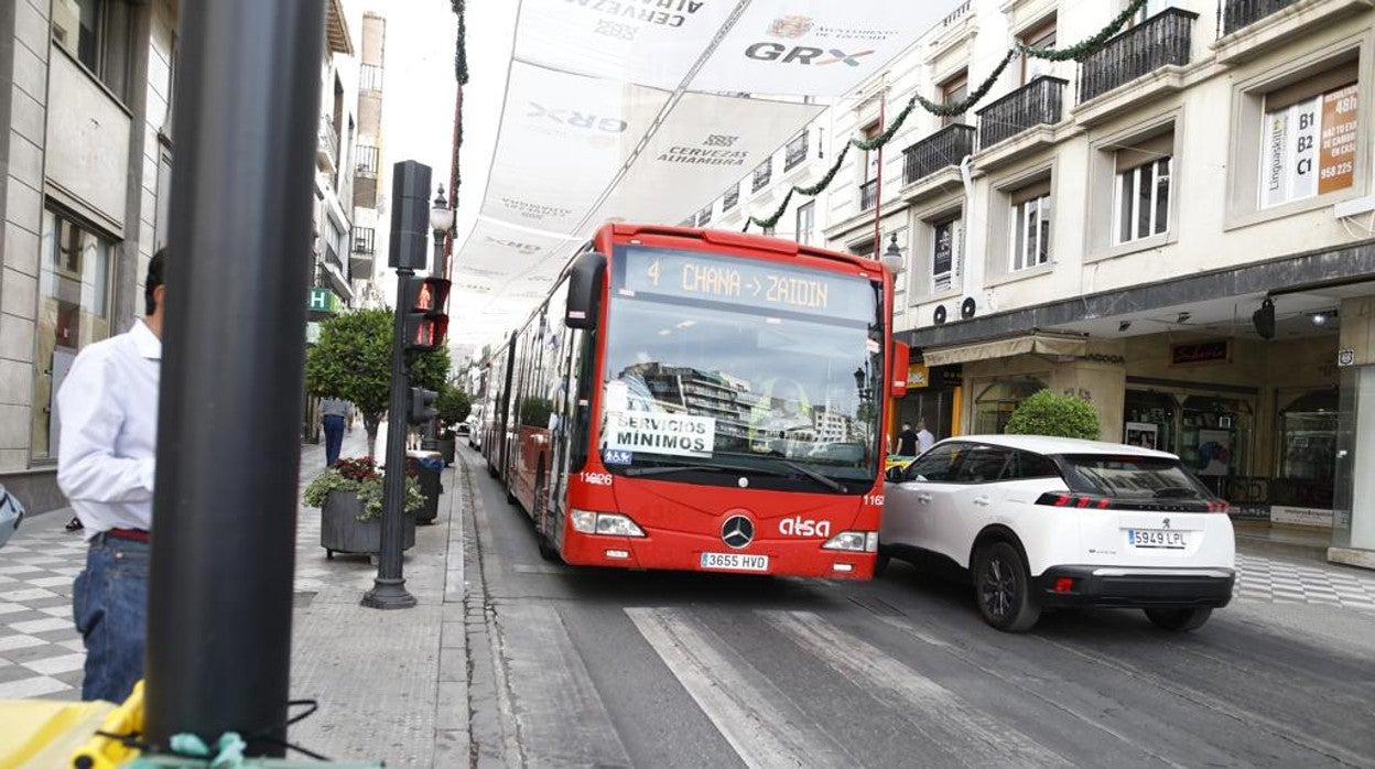 Autobús en servicios mínimos esta semana en Granada