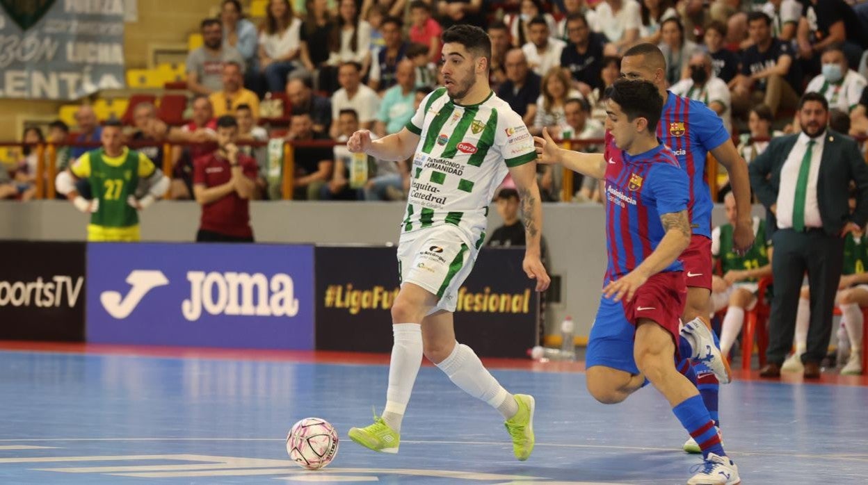 El brasileño Lucas Perin, en el partido del Córdoba Patrimonio ante el Barcelona